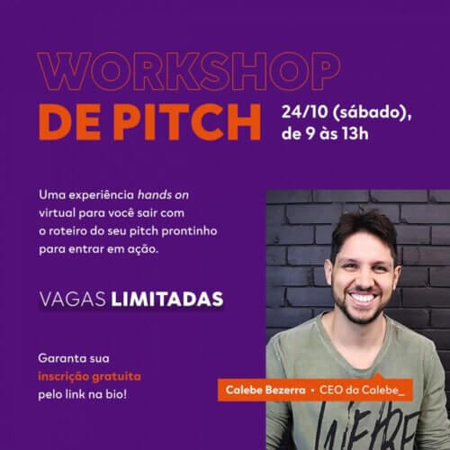 como fazer um pitch: aprenda em um workshop online e gratuito